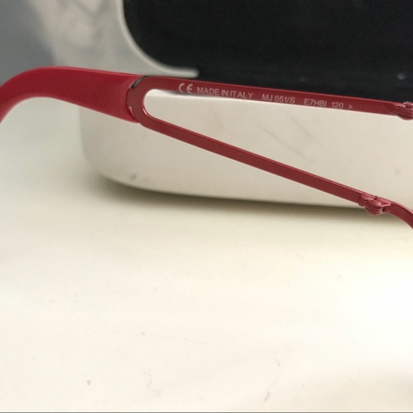 Marc Jacobs Red Metal Frame Sunglasses main image 4